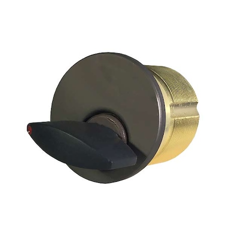 Kenaurd Kenaurd: Thumb-Turn Mortise Cylinder TT - 1-1/8" - 10B (Black) KTMC02-10B